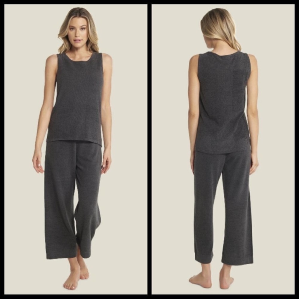Barefoot Dreams CozyChic Ultra Lite Tank Top Carbon XL NWOT